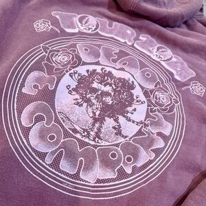 Dead & Company Tour Garment Dyed Skull & Roses Hoodie
